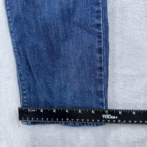 Levi Strauss & Co. 525 Straight Leg Jeans Perfect Waist Womens Size 12 Blue - Picture 11 of 13